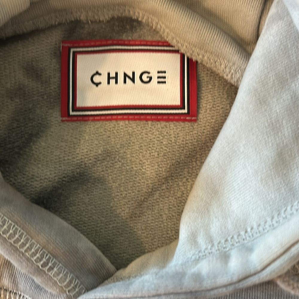 CHNGE Tie-Dye Hoodie in Olive Green and Charcoal - Picture 4 of 9